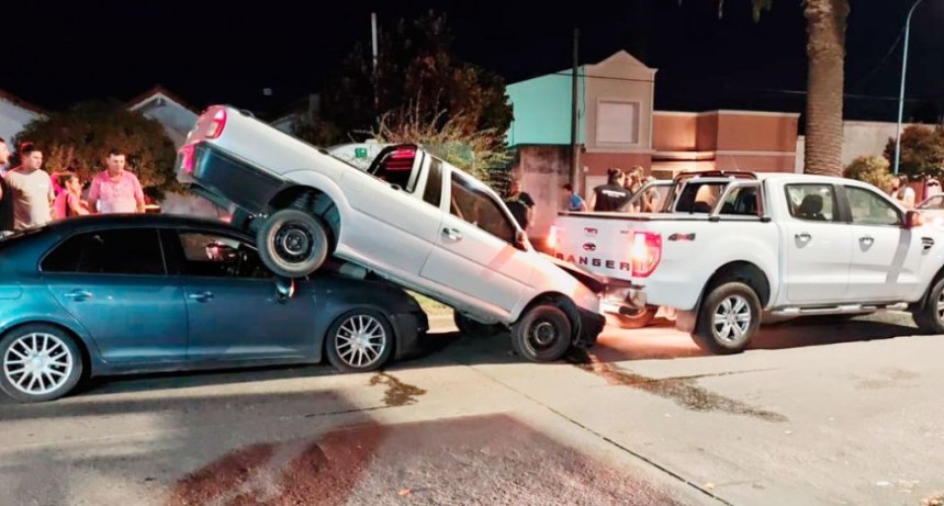 Se registr&oacute; una colisi&oacute;n por alcance de tres veh&iacute;culos, en avenida Lavalle
