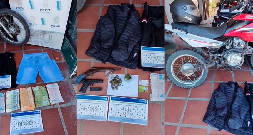 Pehuaj&oacute;: esclarecieron el robo perpetrado a una estaci&oacute;n de servicios de Juan Jos&eacute; Paso, recuperaron parte del dinero, la moto y aprehendieron a un sujeto