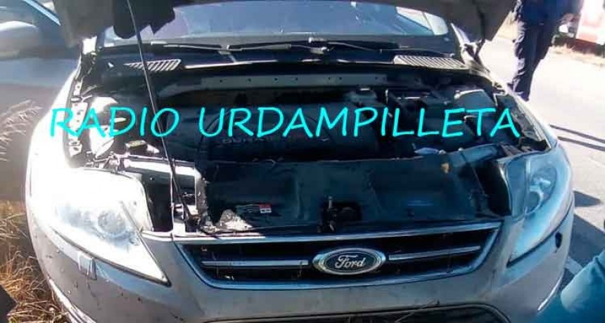 Jurisdicción Urdampilleta: Un conductor perdió el control de su vehículo y terminó despistando hacia el préstamo de la ruta 65