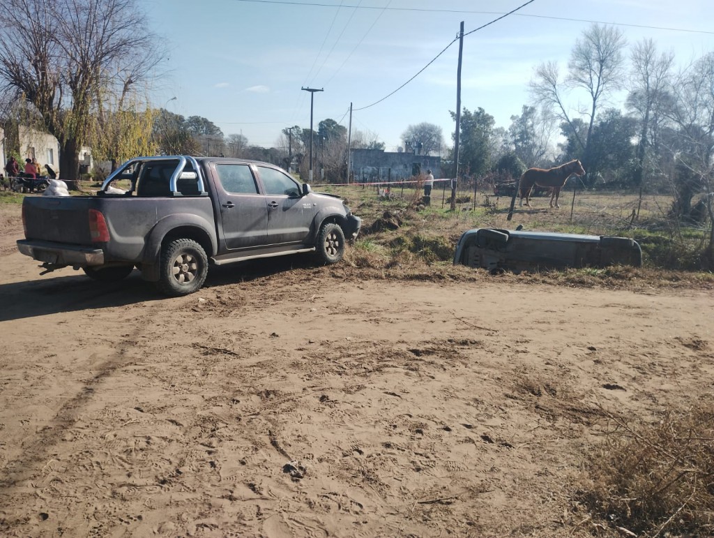 Pirovano: Una mujer con fracturas costales fue el saldo de un accidente de tránsito registrado este viernes