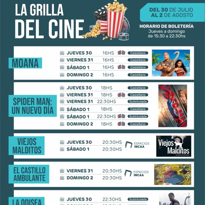El Cine Avenida renueva su cartelera con estrenos, cl&aacute;sicos y propuestas para toda la famlia  