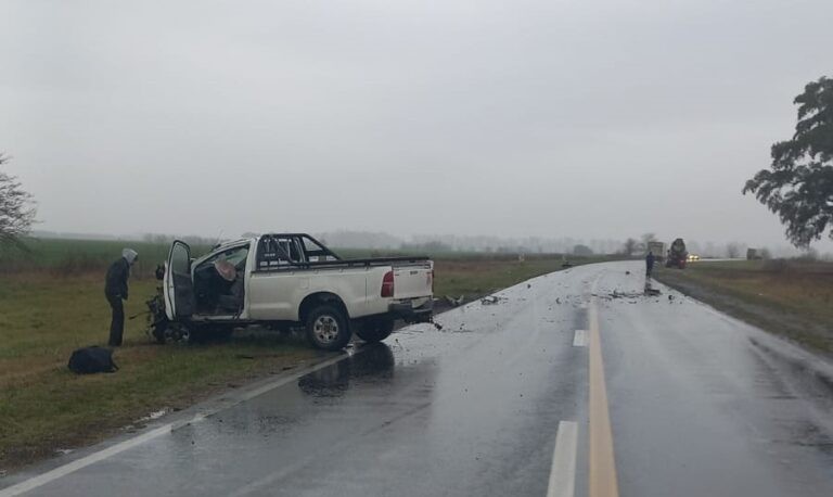 Ruta 5: Fuerte impacto entre una camioneta y un camión