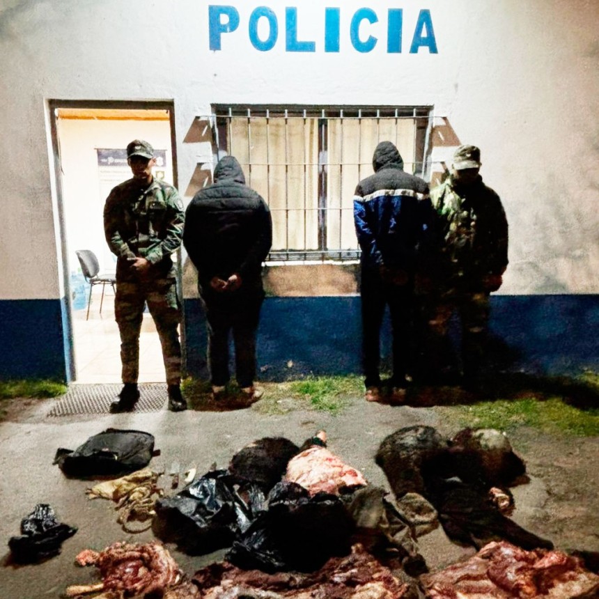Informe Oficial Comando de Prevenci&oacute;n Rural: interceptaron a dos personas a bordo de una moto, y portaban elementos utilizados para la faena clandestina, fueron aprehendidos