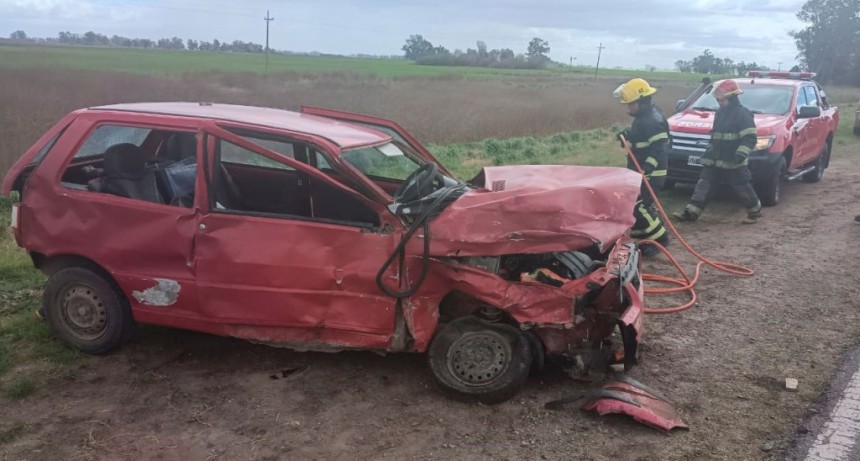 Violenta colisi&oacute;n en ruta 226, dej&oacute; como saldo una persona hospitalizada de manera preventiva