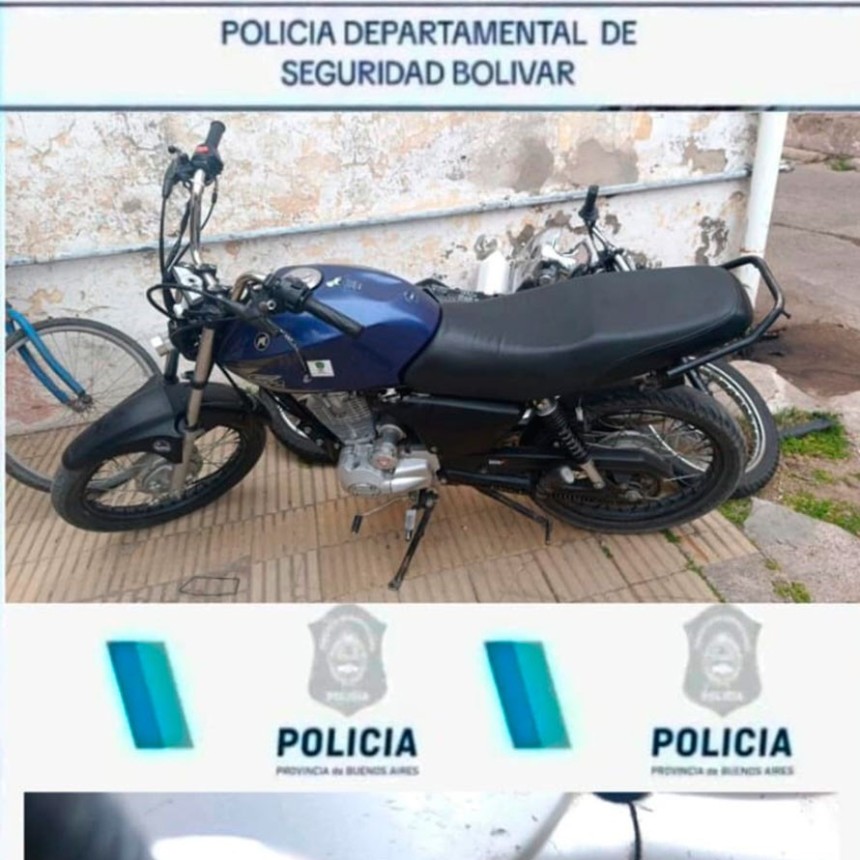 Informe Oficial Polic&iacute;a Departamental Bol&iacute;var: Una de las motos secuestradas en los operativos del fin de semana, ten&iacute;a la numeraci&oacute;n suprimida