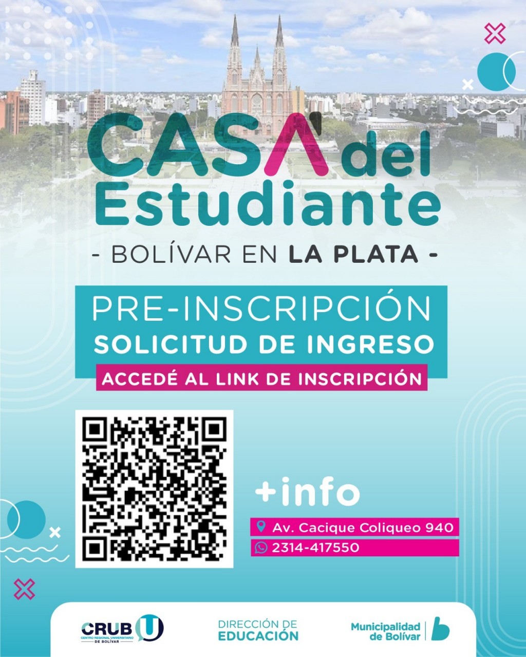 Se encuentra abiertas las inscripciones a las Casas del Estudiante de Bolívar, en La Plata y CABA