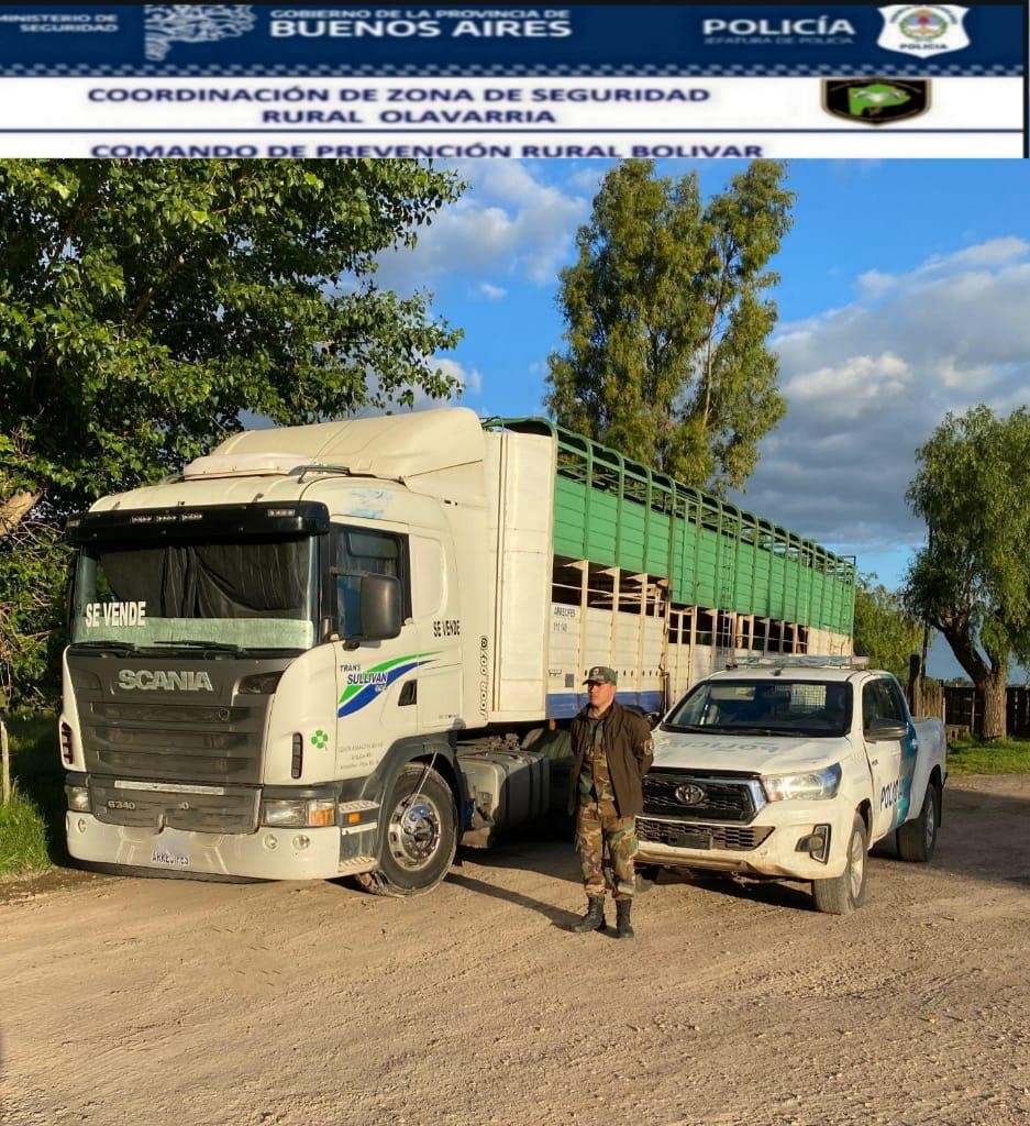 Informe Oficial Comando de Prevención Rural Bolívar: Interceptaron y secuestraron un camión cargado de hacienda con anomalía en la documentación