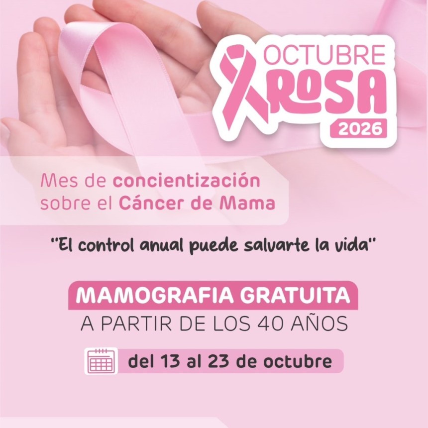 Octubre Rosa: mes de concientizaci&oacute;n sobre el C&aacute;ncer de Mama