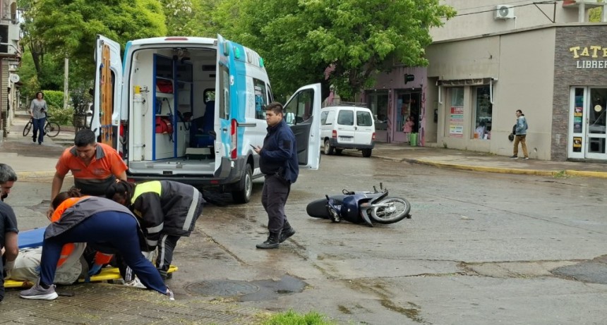 Colisi&oacute;n en Sarmiento y Balcarce