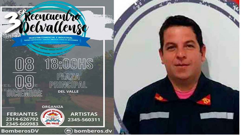 Se realiza el Tercer Reencuentro Delvallense y en FM 10 hablamos con Blas Violini (Jefe Cuerpo Activo Bomberos Voluntarios)