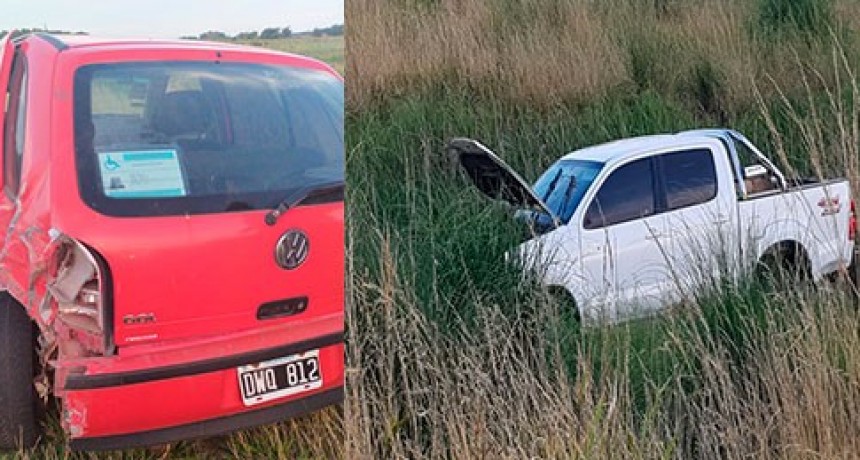 Ruta 65: Impacto y despiste al colisionar dos veh&iacute;culos que viajaban en mismo sentido