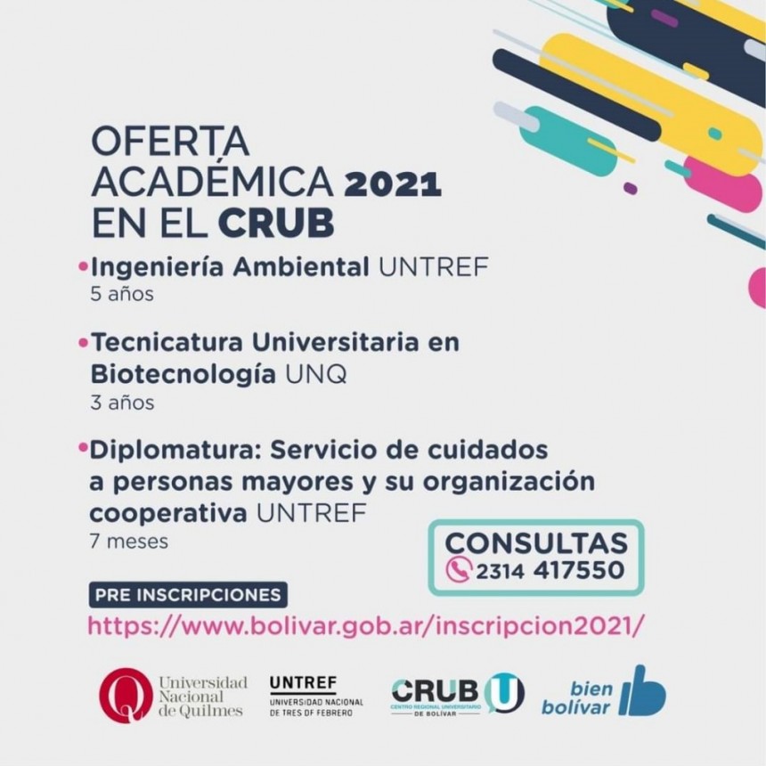 Conoc&eacute; la oferta acad&eacute;mica 2021 del CRUB