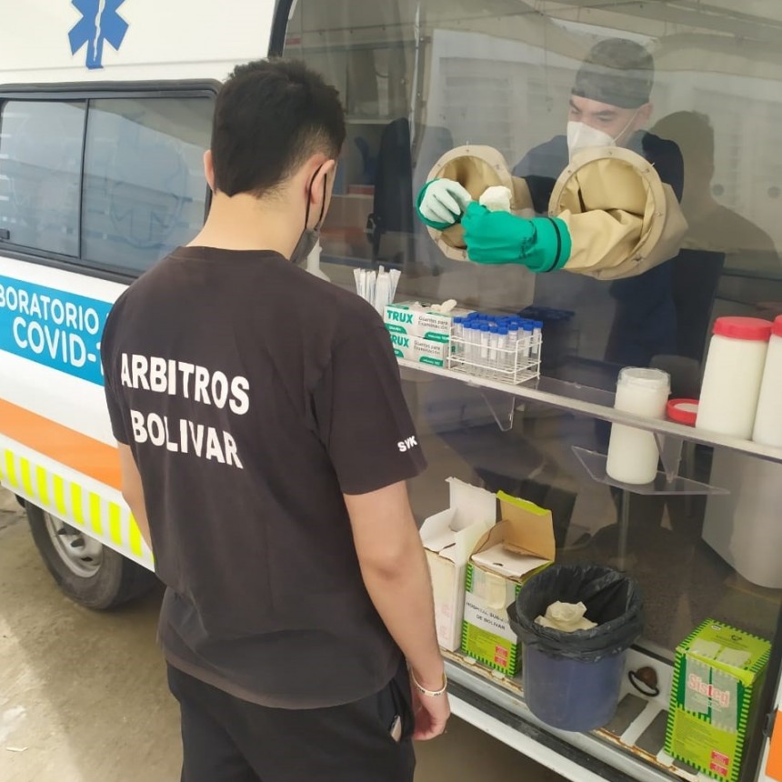 La Municipalidad garantiz&oacute; los hisopados preventivos a la Asociaci&oacute;n de &Aacute;rbitros de Bol&iacute;var
