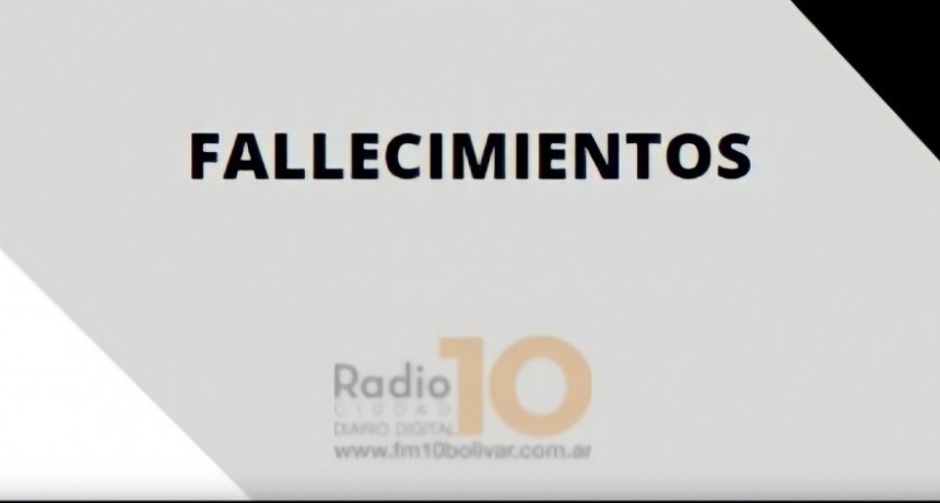 Falleci&oacute; Mar&iacute;a Edelmira Moran