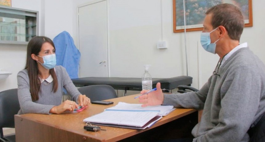 María Laura Rodríguez visitó el CRIB y se reunió con su director Kinesiólogo Jorge Crespo