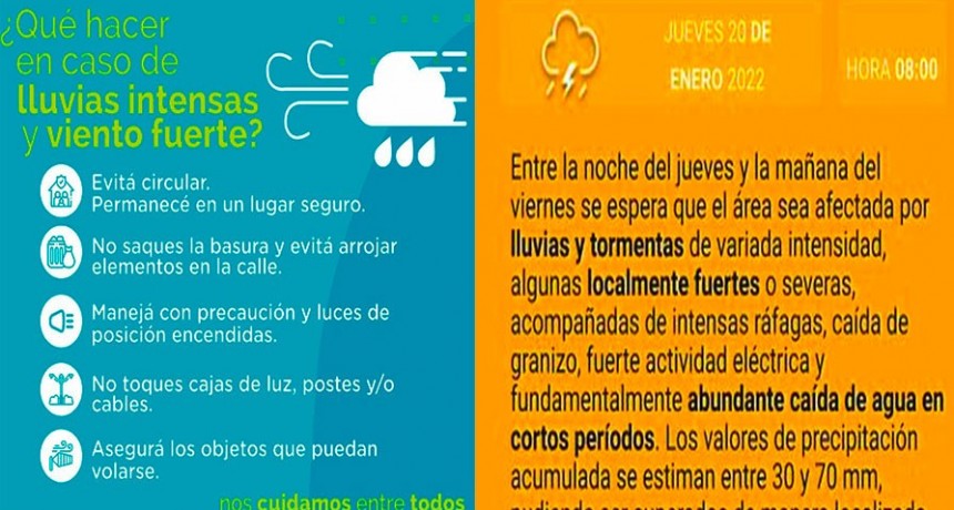 Pronostican alerta meteorológico por intensas lluvias