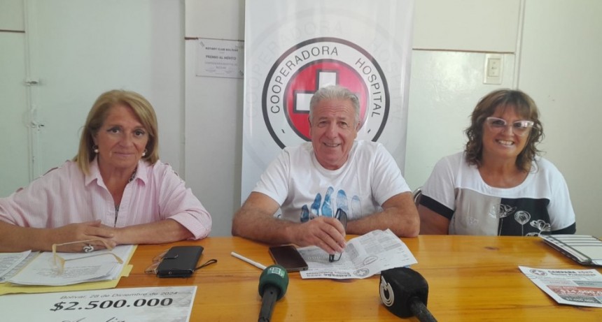 Cooperadora del Hospital Capredoni: Lanzaron la edición 2025 de la rifa anual, y lo comunicaron en conferencia con los medios locales