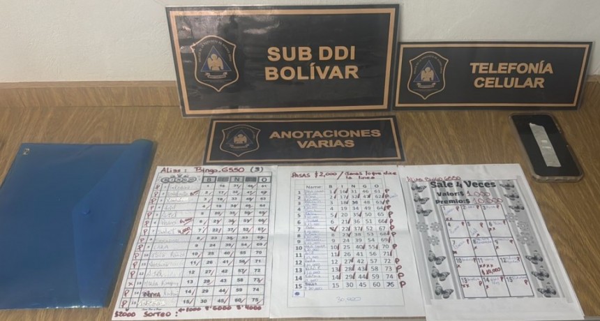 Informe Oficial SUBDDI Bolívar: Múltiples allanamientos por Juego Clandestino