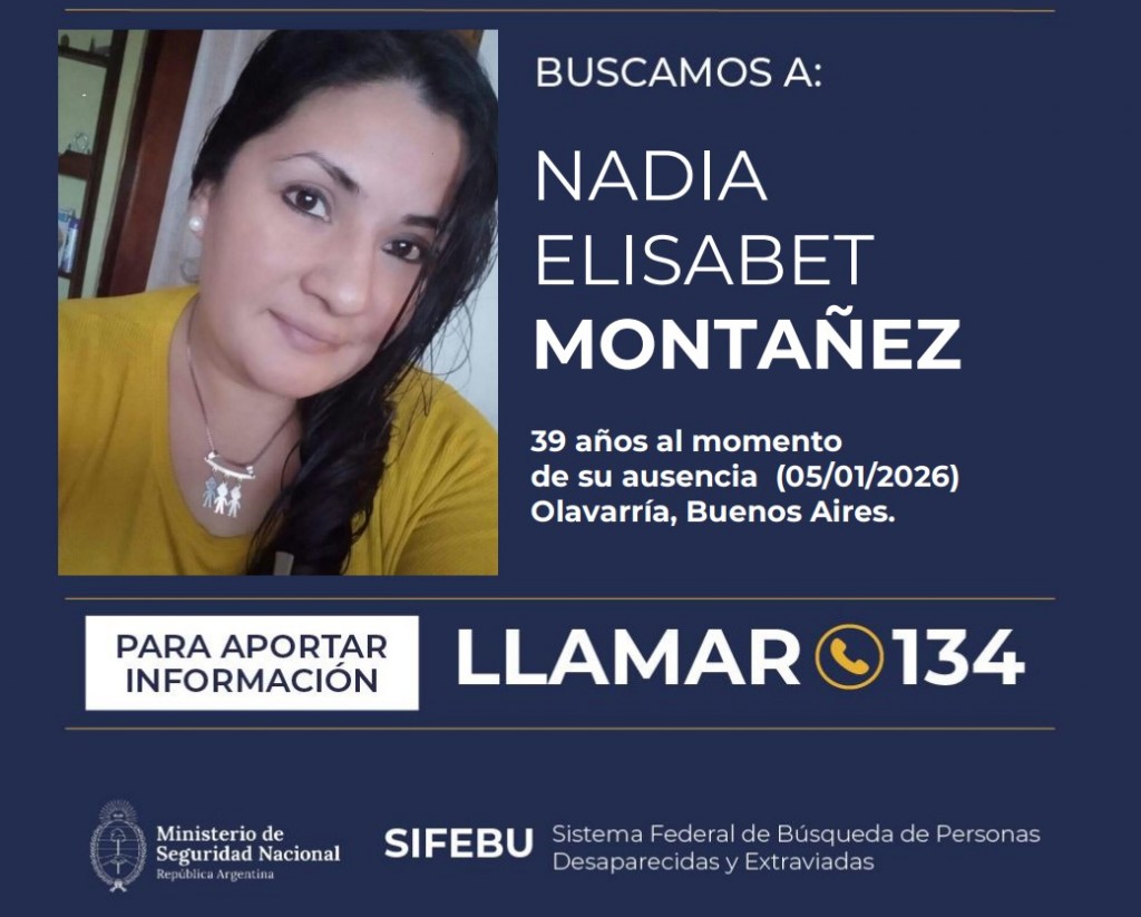 Comunicado de Prensa de la SUB DDI, Jefatura Departamental de Policía Bolívar y Fiscalía, sobre la búsqueda de Nadia Elisabet Montañez