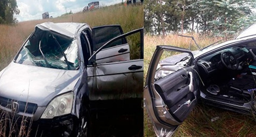 Ruta 226: Dos menores fueron hospitalizados a ra&iacute;z de un vuelco