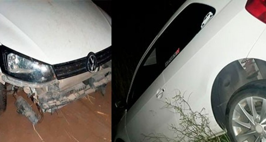 Vuelco de un autom&oacute;vil en un camino vecinal