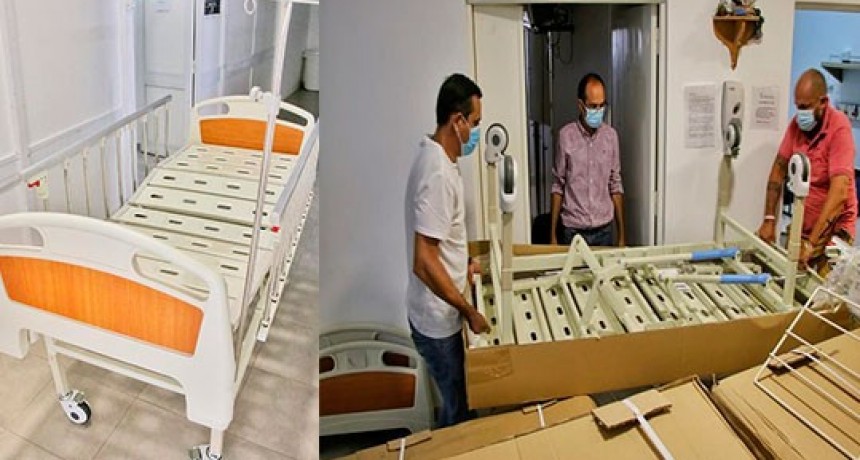 Treinta nueva camas para el hospital "Capredoni"