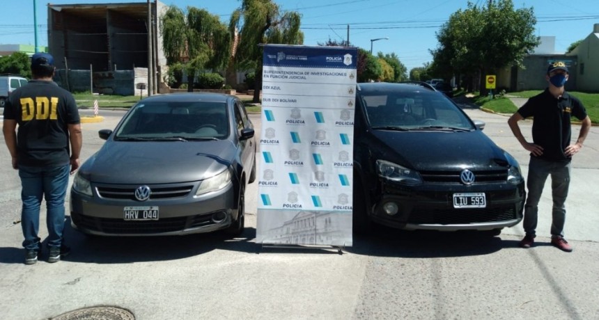 La Sub DDI de Bolívar  realizó un importante operativo que culminó con el secuestro de dos automóviles, uno con numeración adulterada, documentación, chapa patente falsa, y el restante denunciado como robado y con dominio cambiado