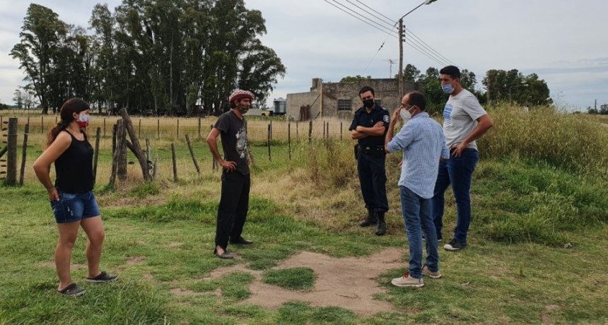 El Intendente Pisano visitó la localidad de Paula