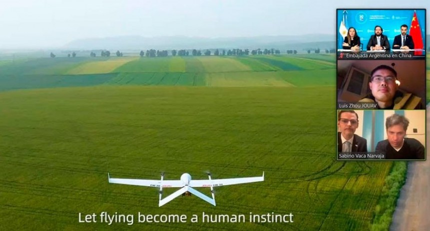 El Gobernador de la provincia mantuvo contacto con una empresa que produce aeronaves no tripuladas, aplicadas a la seguridad 