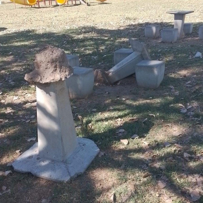 Dirección de Gestión de Espacios Verdes y Estética Urbana: Fuerte repudio a hechos de vandalismo que afectan espacios públicos