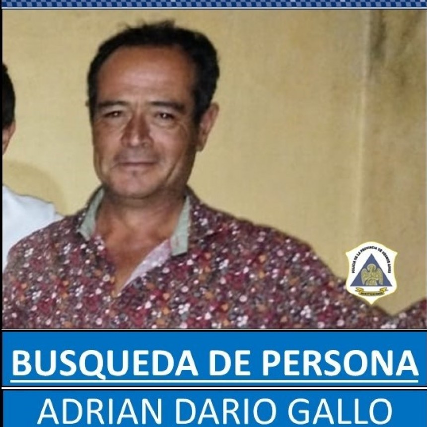 Urgente: Desde la tarde de este sábado, buscan intensamente a un empleado rural que no regresó a la ciudad