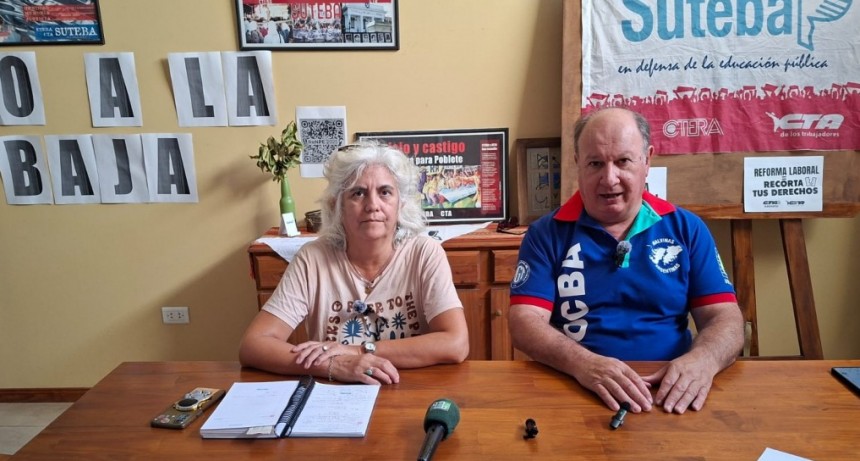 Los Gremios Docentes maniestaron la adhesión al paro Nacional del 2 de marzo, con las bases en la llamada Modernización Laboral, Ley de Glaciares y Salarios