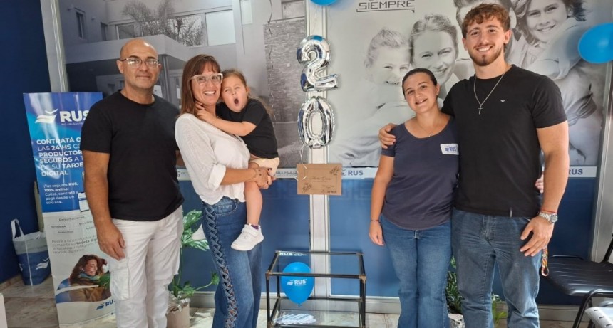 Río Uruguay Seguros celebró sus 20 años en Bolívar con sorteos de 45 premios entre sus clientes asegurados