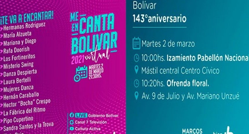 Por Decreto Municipal, habr&aacute; Asueto Administrativo este martes en el aniversario 143&deg; de Bol&iacute;var