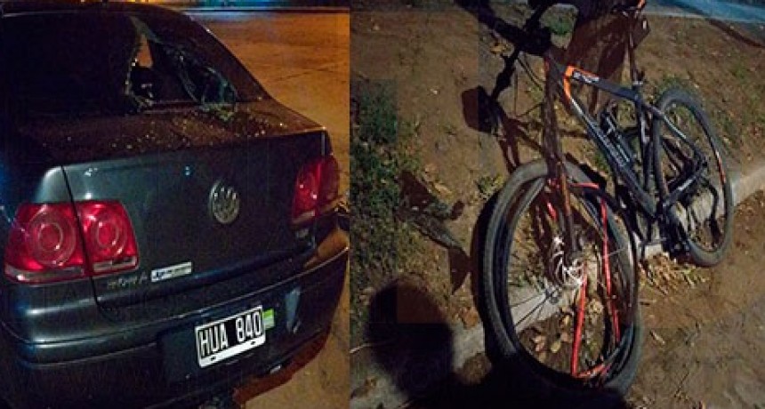 Un ciclista hospitalizado a ra&iacute;z de una colisi&oacute;n