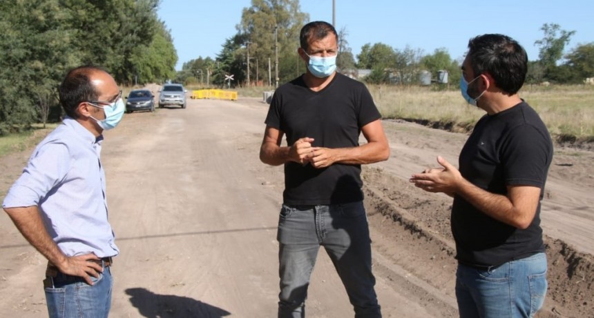 Programa Nacional Argentina Hace II: Pisano y Bucca recorrieron la obra de integraci&oacute;n estrat&eacute;gica de los barrios del sur