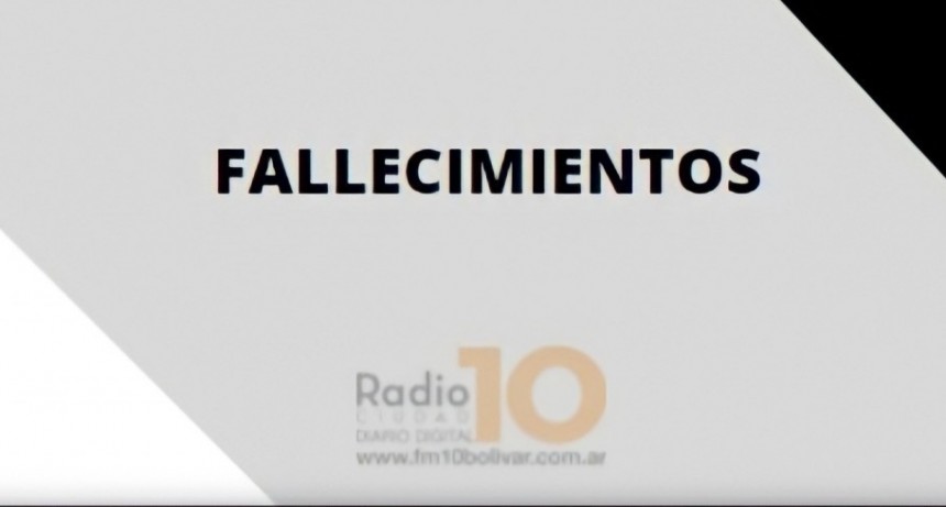Falleció Elba Ines Conicente viuda de Soria