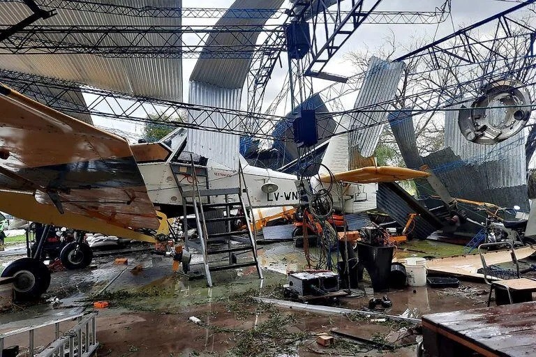 Supercelda: las imágenes del feroz paso del fenómeno de tormenta por La Pampa, 9 de Julio y Bragado
