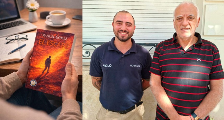 Biblioteca Rivadavia: Nahuel G&oacute;mez presenta este viernes, su primer libro "El Escape"
