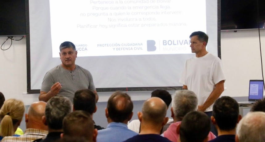 El Intendente Bucca present&oacute; el Plan de Emergencia y Contingencia del Partido de Bol&iacute;var