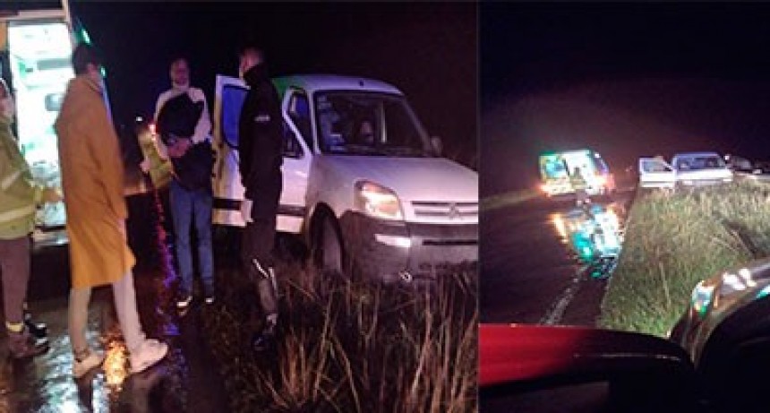 Impactaron contra el guarda rail del ascenso al puente La Florida y terminaron despistando del otro lado