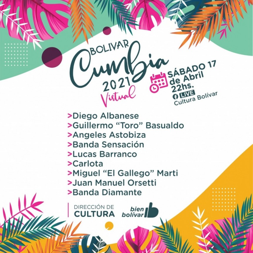 Cultura: Este s&aacute;bado comienza el festival Bolivar Cumbia 2021 Edici&oacute;n Virtual