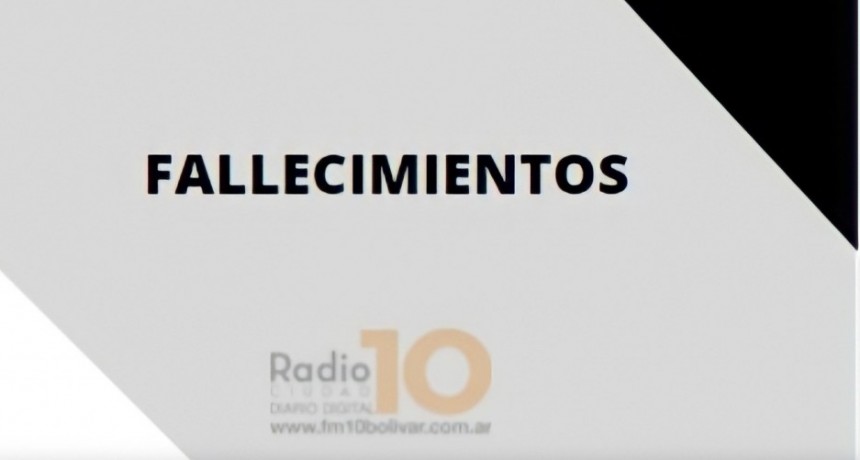Falleci&oacute; en Bol&iacute;var, Rodolfo Atilio Ramos
