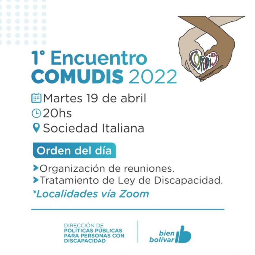El próximo martes 19 se reúne el Consejo Municipal de Discapacidad 