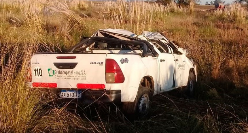 Vuelco en la bajada a Ibarra