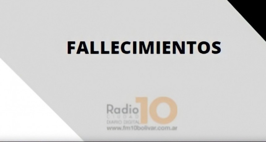 Falleció Sara Irma Gardie viuda de Bruz