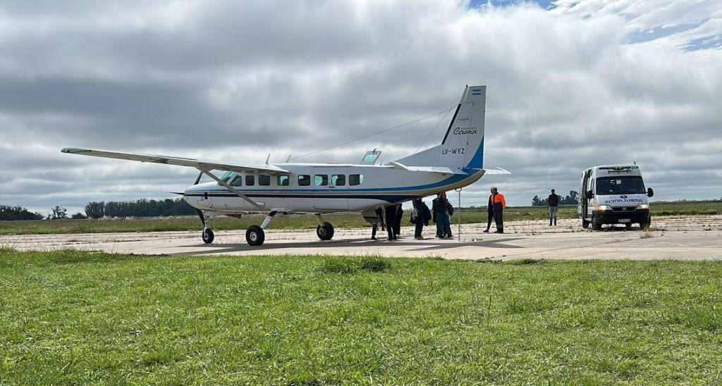 Bolívar recibió un Vuelo Sanitario del CUCAIBA para evaluar una posible ablación de órganos