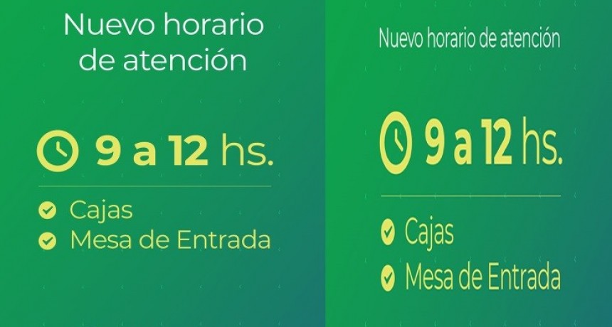 Cambio de horario en Oficinas de la Cooperativa El&eacute;ctrica