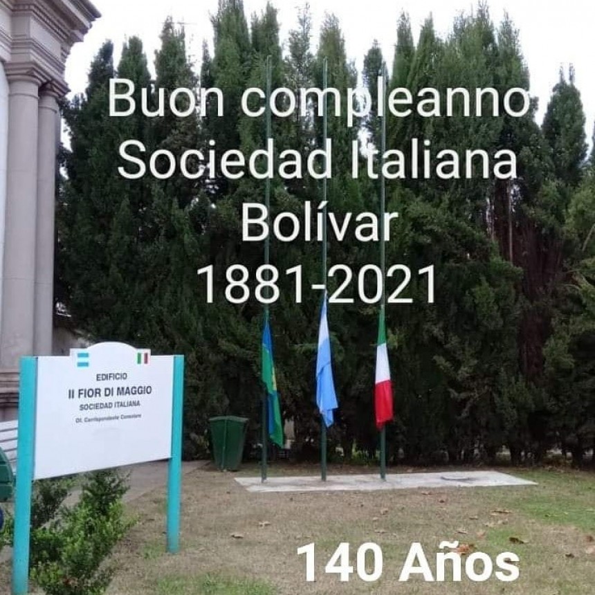 La Sociedad Italiana en Bol&iacute;var cumpli&oacute; 140 a&ntilde;os desde su creaci&oacute;n