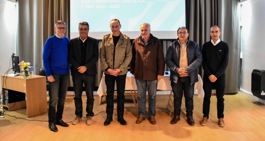 Pisano participó del anuncio del Plan de Obras para la Repavimentación de las Rutas 205 y 226